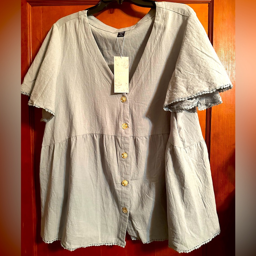 Button front blouse